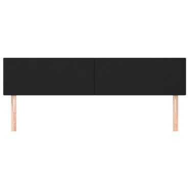 vidaXL Κεφαλάρια Μαύρα 180x5x78/88cm από Συνθετικό Δέρμα