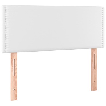 vidaXL Κεφαλάρι Κρεβατιού Λευκό 80x5x78/88cm από Συνθετικό Δέρμα 1 τεμ.