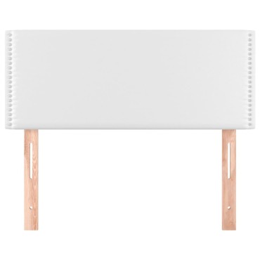 vidaXL Κεφαλάρι Κρεβατιού Λευκό 80x5x78/88cm από Συνθετικό Δέρμα 1 τεμ.