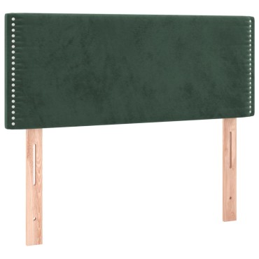 vidaXL Κεφαλάρι Κρεβατιού Σκούρο Πράσινο 80x5x78/88cm Βελούδινο 1 τεμ.