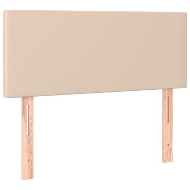 vidaXL Κεφαλάρι Κρεβατιού Καπουτσίνο 100x5x78/88cm Συνθετικό Δέρμα 1 τεμ.