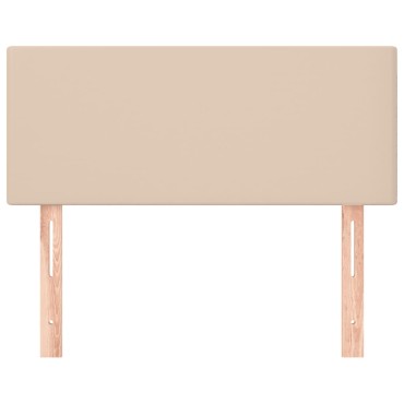 vidaXL Κεφαλάρι Κρεβατιού Καπουτσίνο 100x5x78/88cm Συνθετικό Δέρμα 1 τεμ.