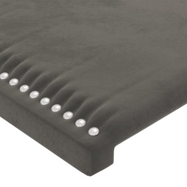 vidaXL Κεφαλάρια Κρεβατιού 2 τεμ. Σκ. Γκρι 72x5x78/88cm Βελούδινα