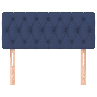 vidaXL Κεφαλάρι Κρεβατιού Μπλε 90x7x78/88cm Υφασμάτινο 1 τεμ.