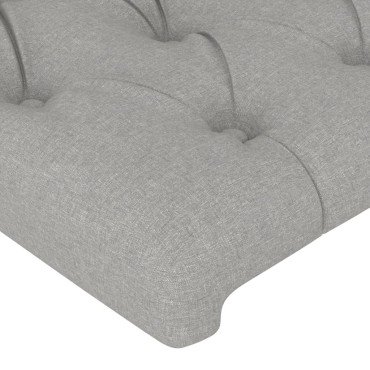 vidaXL Κεφαλάρια Κρεβατιού 2 τεμ. Αν. Γκρι 80x7x78/88cm Υφασμάτινο