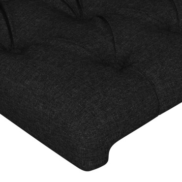 vidaXL Κεφαλάρια Κρεβατιού 2 τεμ. Μαύρο 90x7x78/88cm Υφασμάτινο