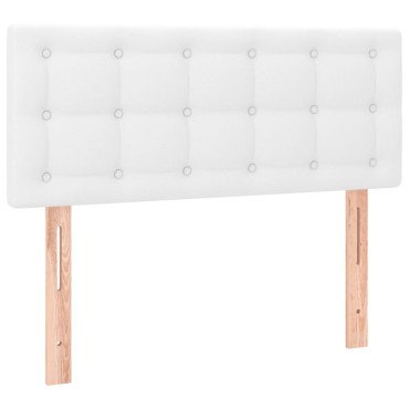 vidaXL Κεφαλάρι Κρεβατιού Λευκό 80x5x78/88cm από Συνθετικό Δέρμα 1 τεμ.