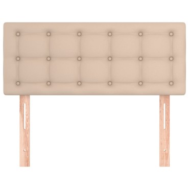 vidaXL Κεφαλάρι Κρεβατιού Καπουτσίνο 80x5x78/88cm Συνθετικό Δέρμα 1 τεμ.