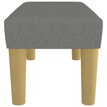vidaXL Πάγκος Σκούρο Γκρι 70x30x30cm Υφασμάτινος 1 τεμ.