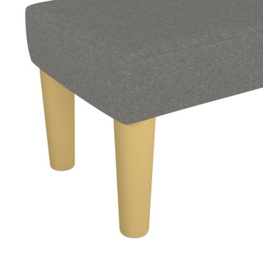 vidaXL Πάγκος Σκούρο Γκρι 70x30x30cm Υφασμάτινος 1 τεμ.