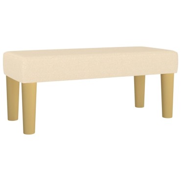 vidaXL Πάγκος Κρεμ 70x30x30cm Υφασμάτινος 1 τεμ.