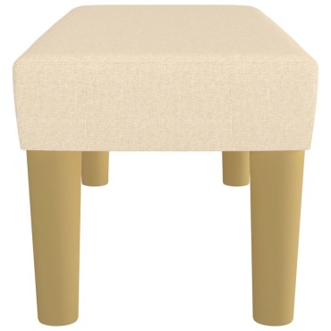 vidaXL Πάγκος Κρεμ 70x30x30cm Υφασμάτινος 1 τεμ.