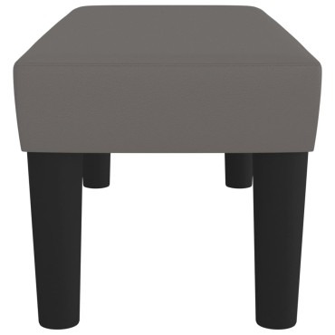 vidaXL Πάγκος Γκρι 70x30x30cm από Συνθετικό Δέρμα 1 τεμ.