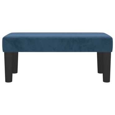 vidaXL Πάγκος Σκούρο Μπλε 70x30x30cm Βελούδινος 1 τεμ.