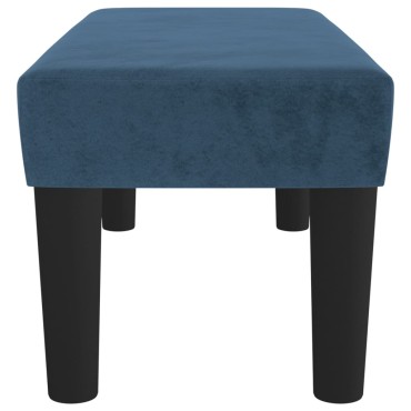vidaXL Πάγκος Σκούρο Μπλε 70x30x30cm Βελούδινος 1 τεμ.