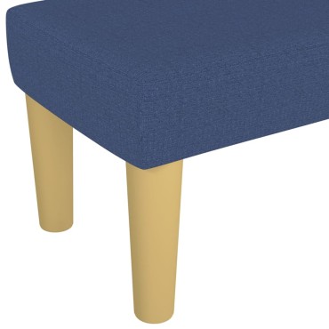 vidaXL Πάγκος Μπλε 100x30x30cm Υφασμάτινος 1 τεμ.