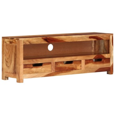 vidaXL Έπιπλο Τηλεόρασης 110x30x40cm από Μασίφ Ξύλο Ακακίας