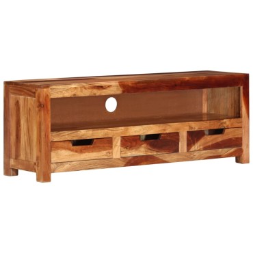 vidaXL Έπιπλο Τηλεόρασης 110x30x40cm από Μασίφ Ξύλο Ακακίας