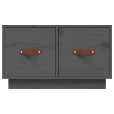 vidaXL Τραπεζάκι Σαλονιού Γκρι 60x53x35cm από Μασίφ Ξύλο Πεύκου 1 τεμ.