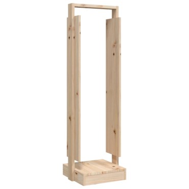 vidaXL Ξυλοθήκη 33,5x30x110 εκ. από Μασίφ Ξύλο Πεύκου