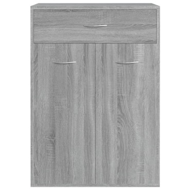 vidaXL Παπουτσοθήκη Γκρι Sonoma 60x35x84cm από Επεξεργασμένο Ξύλο