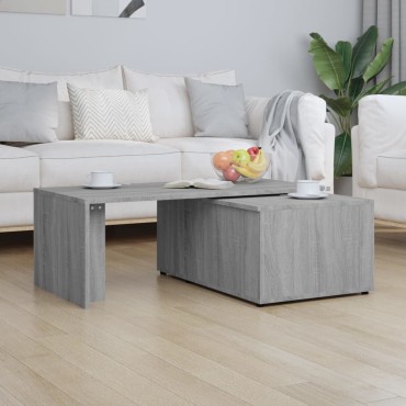 vidaXL Τραπεζάκι Σαλονιού Γκρι Sonoma 150x50x35cm Επεξεργασμένο Ξύλο 1 τεμ.