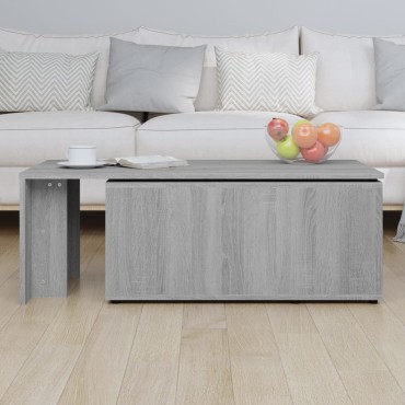 vidaXL Τραπεζάκι Σαλονιού Γκρι Sonoma 150x50x35cm Επεξεργασμένο Ξύλο 1 τεμ.