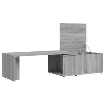 vidaXL Τραπεζάκι Σαλονιού Γκρι Sonoma 150x50x35cm Επεξεργασμένο Ξύλο 1 τεμ.
