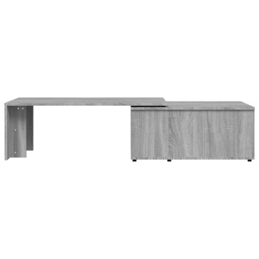 vidaXL Τραπεζάκι Σαλονιού Γκρι Sonoma 150x50x35cm Επεξεργασμένο Ξύλο 1 τεμ.