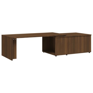 vidaXL Τραπεζάκι Σαλονιού Καφέ Δρυς 150x50x35cm Επεξεργασμ. Ξύλο 1 τεμ.
