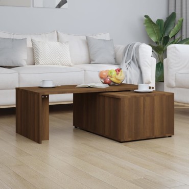 vidaXL Τραπεζάκι Σαλονιού Καφέ Δρυς 150x50x35cm Επεξεργασμ. Ξύλο 1 τεμ.