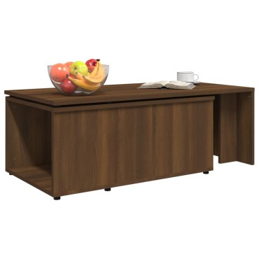 vidaXL Τραπεζάκι Σαλονιού Καφέ Δρυς 150x50x35cm Επεξεργασμ. Ξύλο 1 τεμ.