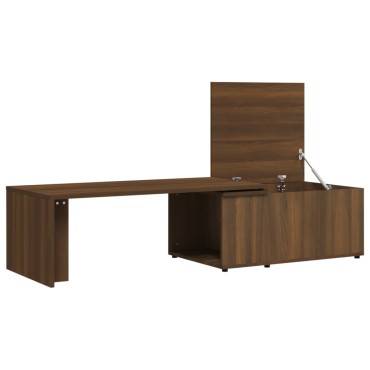 vidaXL Τραπεζάκι Σαλονιού Καφέ Δρυς 150x50x35cm Επεξεργασμ. Ξύλο 1 τεμ.