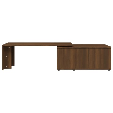 vidaXL Τραπεζάκι Σαλονιού Καφέ Δρυς 150x50x35cm Επεξεργασμ. Ξύλο 1 τεμ.