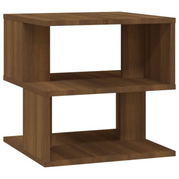 vidaXL Βοηθητικό Τραπέζι Καφέ Δρυς 40x40x40cm Επεξεργασμένο Ξύλο 1 τεμ.