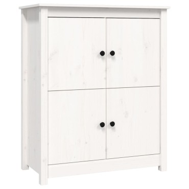 vidaXL Συρταριέρα Λευκό 83x41,5x100cm από Μασίφ Ξύλο Πεύκου 1 τεμ.