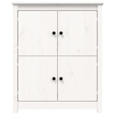 vidaXL Συρταριέρα Λευκό 83x41,5x100cm από Μασίφ Ξύλο Πεύκου 1 τεμ.