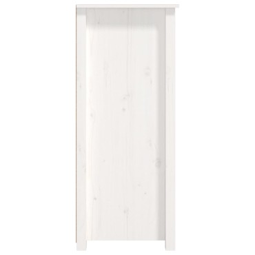 vidaXL Συρταριέρα Λευκό 83x41,5x100cm από Μασίφ Ξύλο Πεύκου 1 τεμ.
