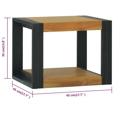 vidaXL Έπιπλο Μπάνιου Επιτοίχιο 45x45x35cm από Μασίφ Ξύλο Teak 1 τεμ.