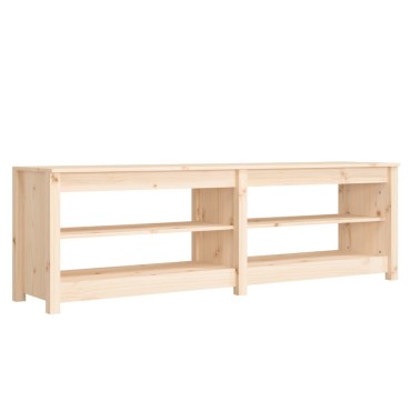 vidaXL Παπουτσοθήκη 160 x 36,5 x 50 εκ. από Μασίφ Ξύλο Πεύκου