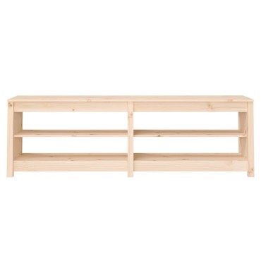vidaXL Παπουτσοθήκη 160x36,5x50cm από Μασίφ Ξύλο Πεύκου