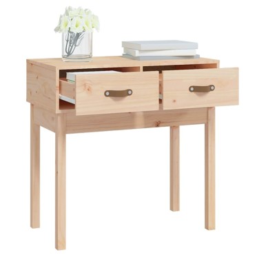 vidaXL Τραπέζι Κονσόλα 76,5x40x75cm από Μασίφ Ξύλο Πεύκου 1 τεμ.