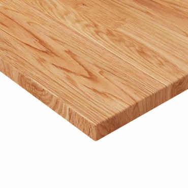 vidaXL Επιφάνεια Τραπεζιού Τετράγωνη Αν. Καφέ 90x90x2,5cm Ξύλο Δρυς 1 τεμ.