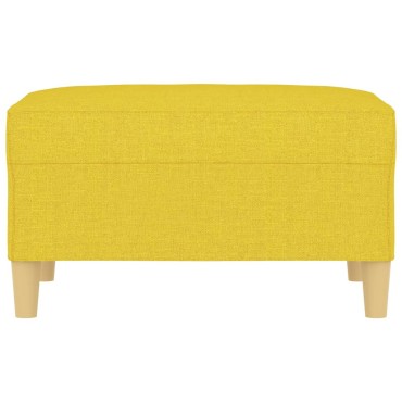 vidaXL Υποπόδιο Ανοιχτό Κίτρινο 70x55x41cm Υφασμάτινο 1 τεμ.