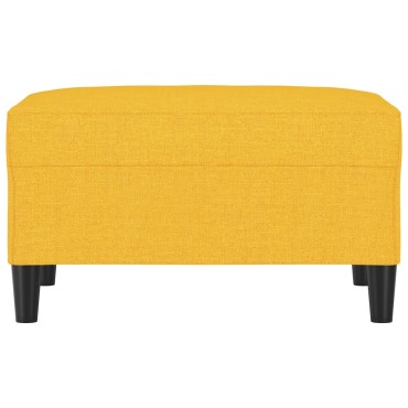 vidaXL Υποπόδιο Ανοιχτό Κίτρινο 70x55x41cm Υφασμάτινο 1 τεμ.