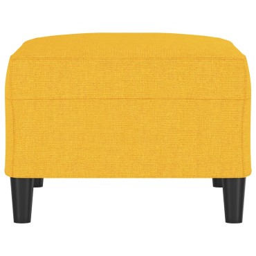 vidaXL Υποπόδιο Ανοιχτό Κίτρινο 70x55x41cm Υφασμάτινο 1 τεμ.