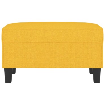 vidaXL Υποπόδιο Ανοιχτό Κίτρινο 70x55x41cm Υφασμάτινο 1 τεμ.