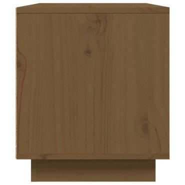 vidaXL Έπιπλο Τηλεόρασης Καφέ Μελί 80x35x40,5cm από Μασίφ Ξύλο Πεύκου
