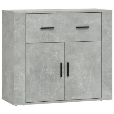 vidaXL Ντουλάπι Γκρι Σκυροδέματος 80x33x70cm Επεξεργασμένο Ξύλο 1 τεμ.