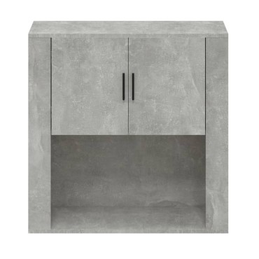vidaXL Ντουλάπι Τοίχου Γκρι Σκυρ. 80x33x80cm Επεξεργασμένο Ξύλο 1 τεμ.